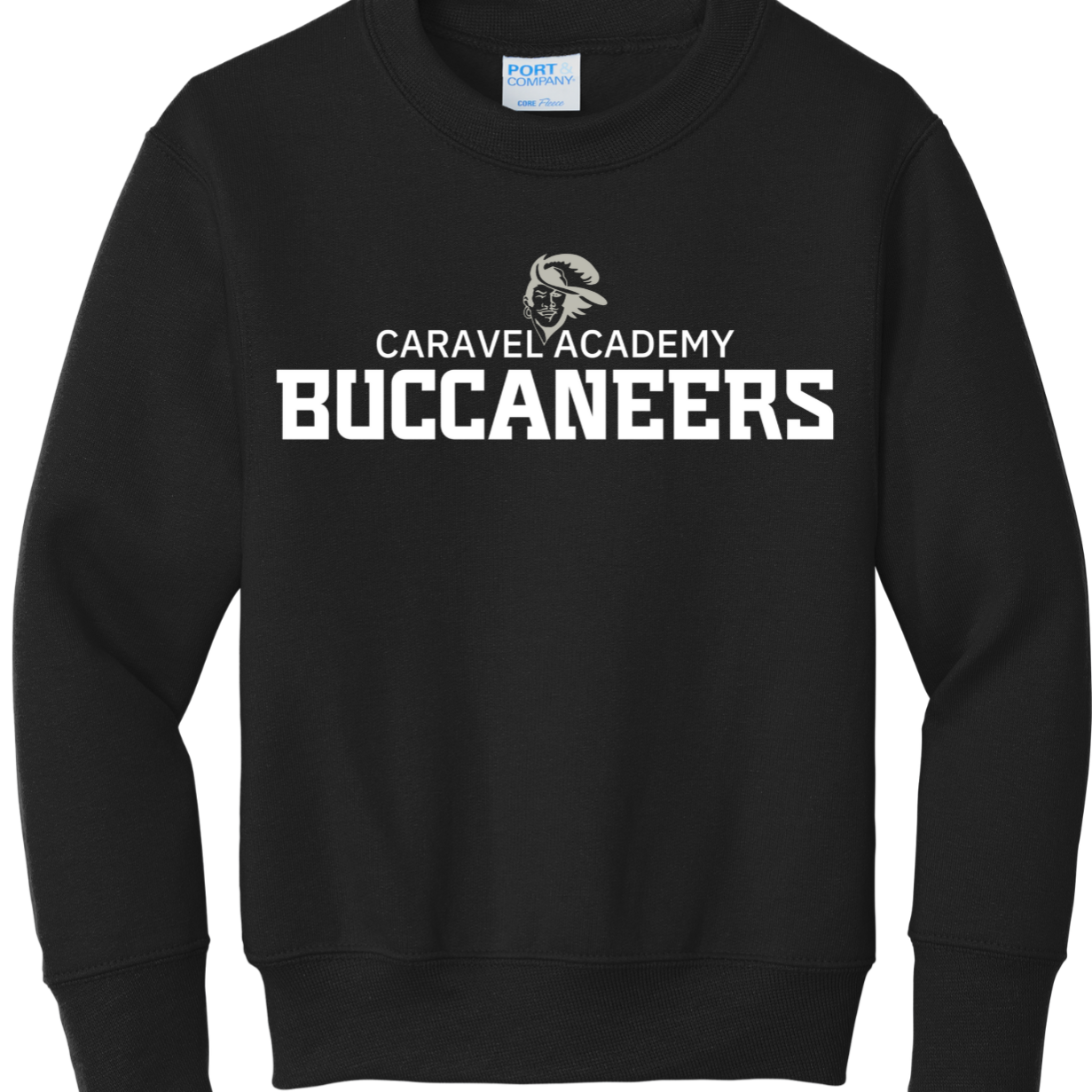 Port & Company Crewneck sweatshirt - Black (Youth & Unisex)