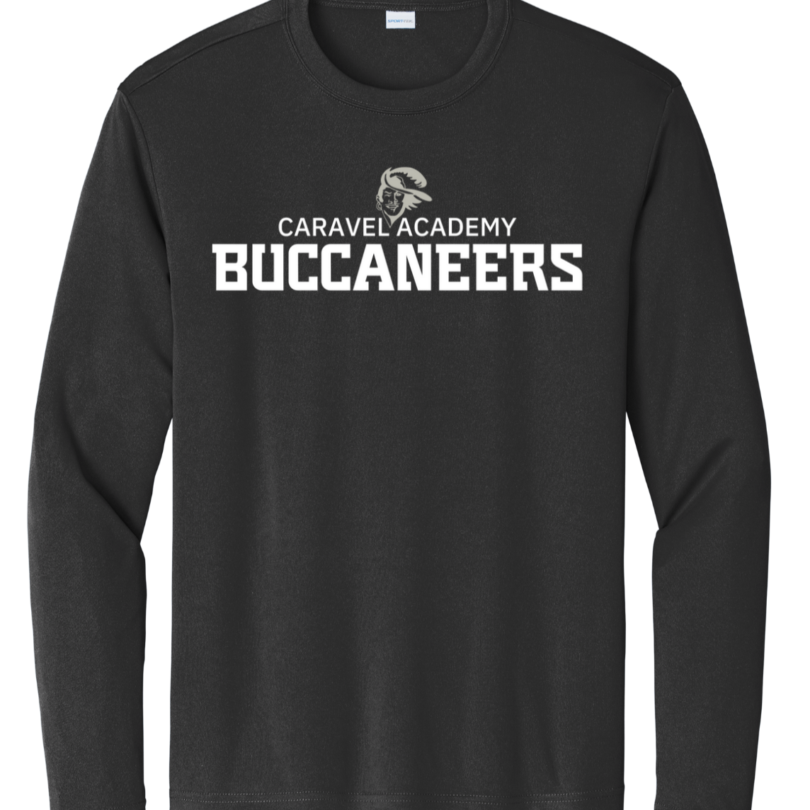 Sport Tek Dri fit long sleeve tee - Black (Youth & Unisex)