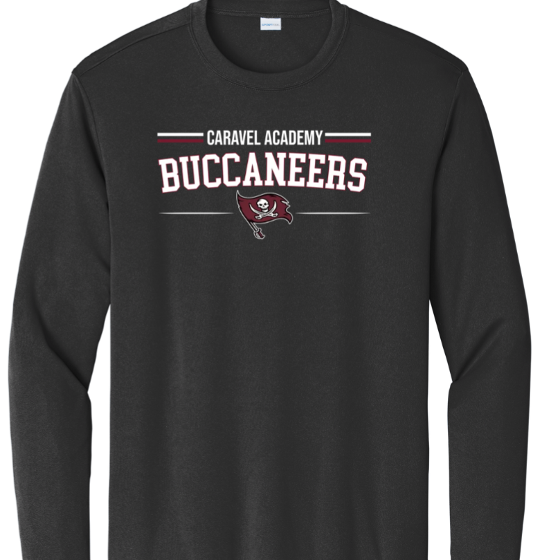 Sport Tek Dri fit long sleeve tee - Black (Youth & Unisex Adult)