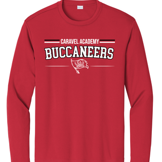 Sport Tek Unisex Dri fit long sleeve tee - Red (Youth & Unisex Adult)