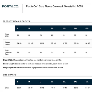 Port & Company Crewneck sweatshirt - Grey (Youth & Unisex)