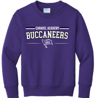 Port & Company Crewneck Sweatshirt - Purple (Youth & Unisex Adult)