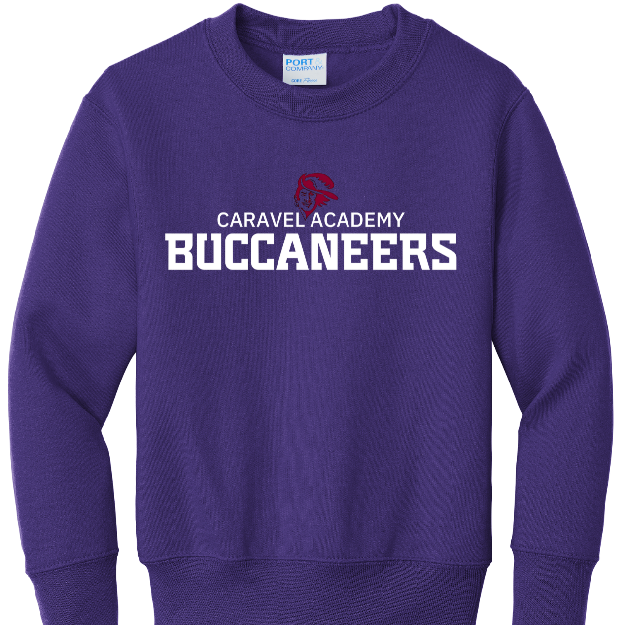 Port & Company Crewneck Sweatshirt - Purple (Youth & Unisex)