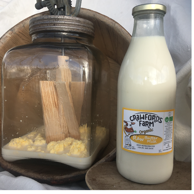 Glass Raw Buttermilk