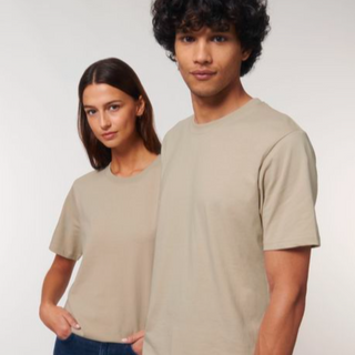 Round Neck T-Shirt -Unisex - Natural raw