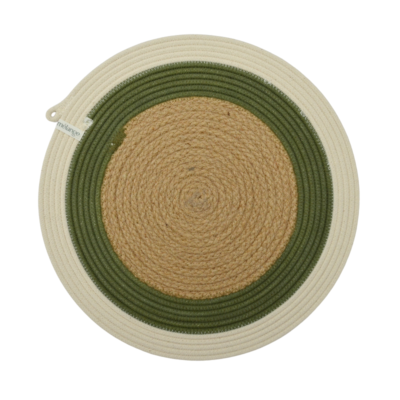 Placemat - Olive Jute Jungle B (BSK11296407BW) Main Image