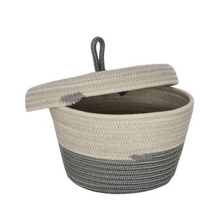 Lidded Bowl Basket - Cobble Grey (BSK118325W)