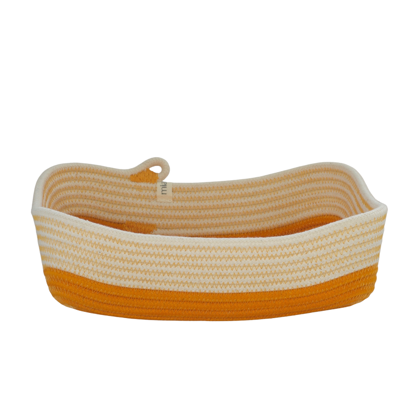 Rectangular Basket (S) - Mustard Fruit Pastilles (BSK124361W-S) Main Image