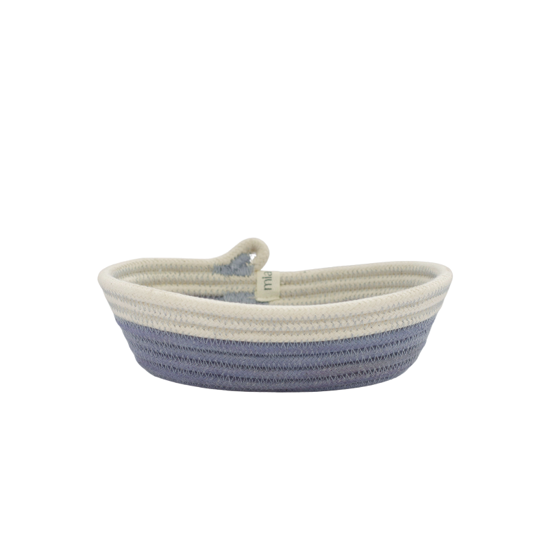 Petite Oval Basket (XXS) - Blue-Grey Fruit Pastilles (BSK103163W-XXS) Main Image