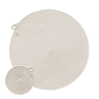 Placemats & Coasters (set of 4 each) - Ivory (BSK11213010W)