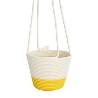 Hanging Planter - Yellow Block (BSK121143W)