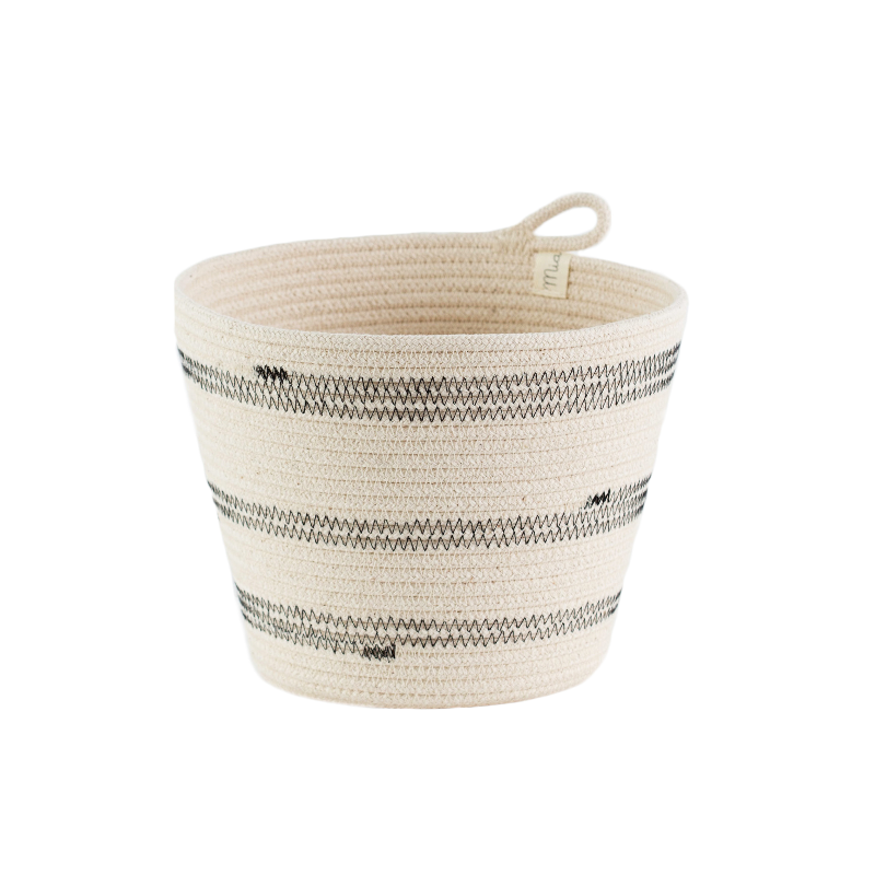 Planter - Stitched Striped (black) (BSK11711W) Main Image