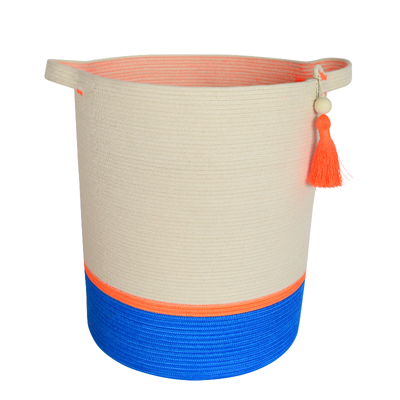 CSS Floor Basket L - Ocean Blue & Neon Orange (BSK106412352W-L) Main Image