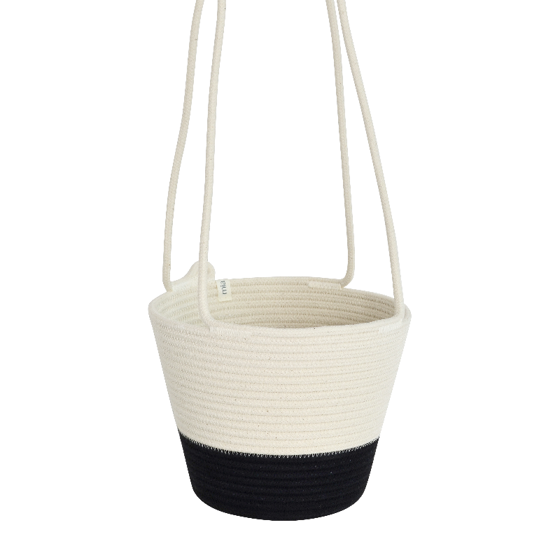 Hanging Planter - Black Block (BSK12123W) Main Image