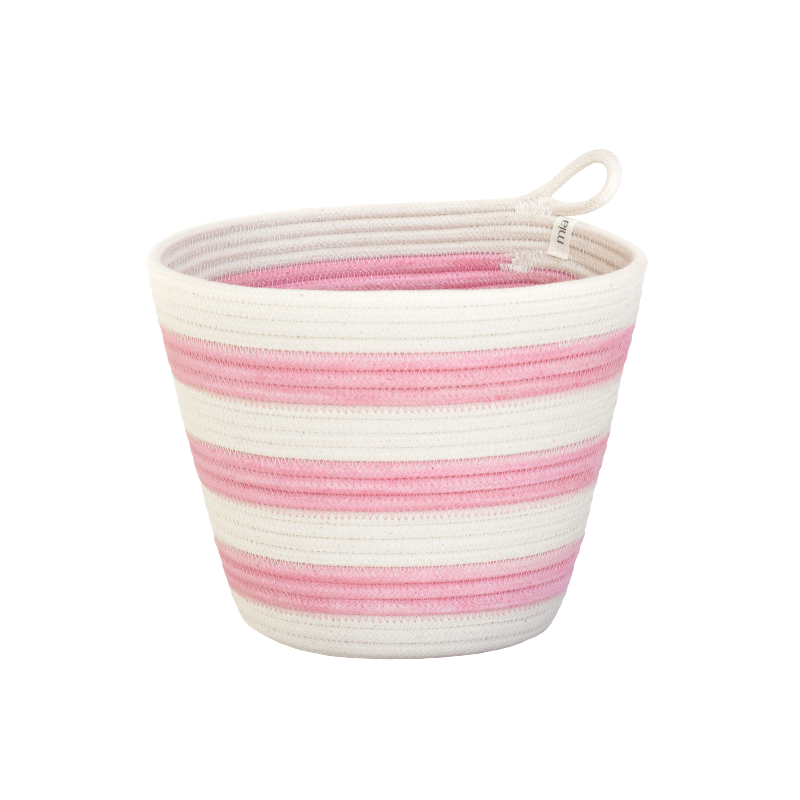 Planter - Strawberry Pink Striped (BSK117389W) Main Image