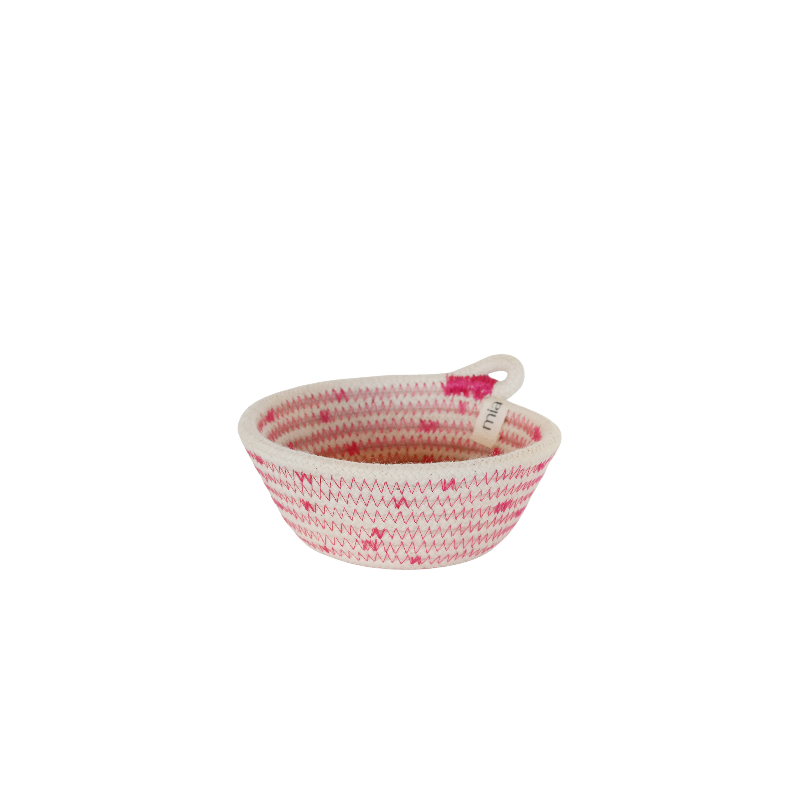 Trinket Bowl (XXS) - Fuchsia Polka-Dot (BSK100203PDW-XXS) Main Image