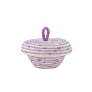 Petite Lidded Basket - Berry Purple Soft Serve Sprinkles (BSK118210PDW-XS)