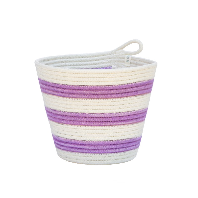 Planter - Berry Purple Striped (BSK117539W) Main Image