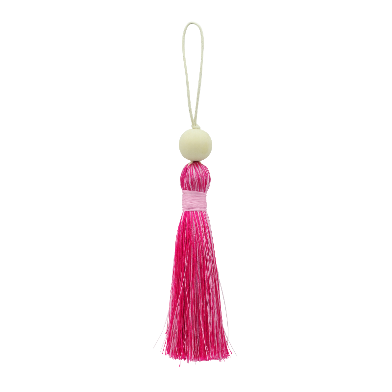 Tassel XL - Shocking & Soft Pink, wrapped with Soft Pink (T20SPKLPK-LPK-W) Main Image