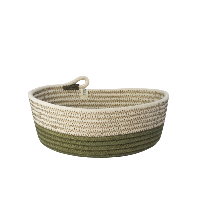 Essential Oval Basket (XS) - Olive Fruit Pastilles (BSK103406W-XS) Main Image