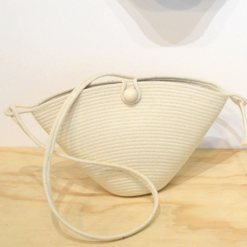 Button Bag - Ivory (BAG10810W) Main Image