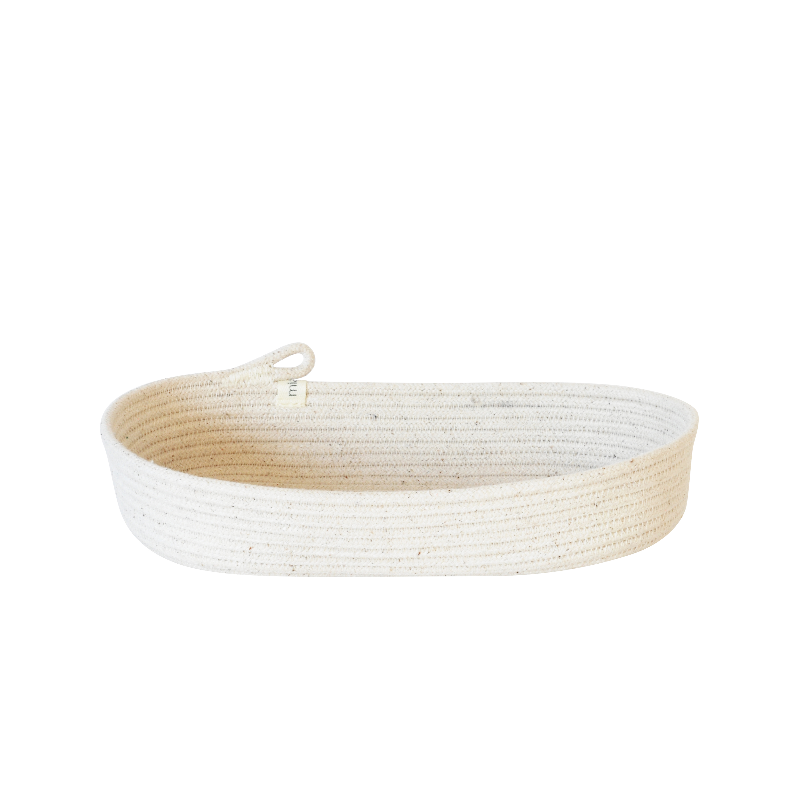 Oval Basket - Ivory (BSK10310W) Main Image