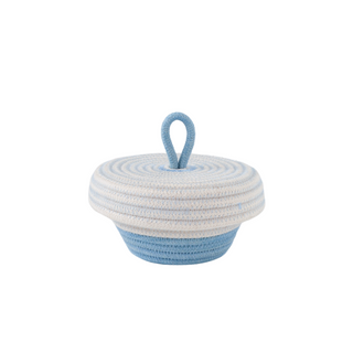 Petite Lidded Basket (XS) -  Bubblegum Blue Soft Serve (BSK118170W-XS)