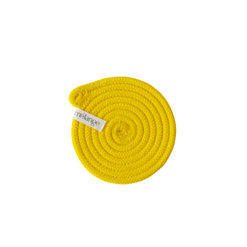 CSS Coaster 10cm - Yellow (full) (BSK130430W-10) Main Image