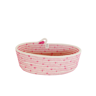  Essential Oval Basket (XS) - Fuchsia Polka-Dot (BSK103203PDW-XS)