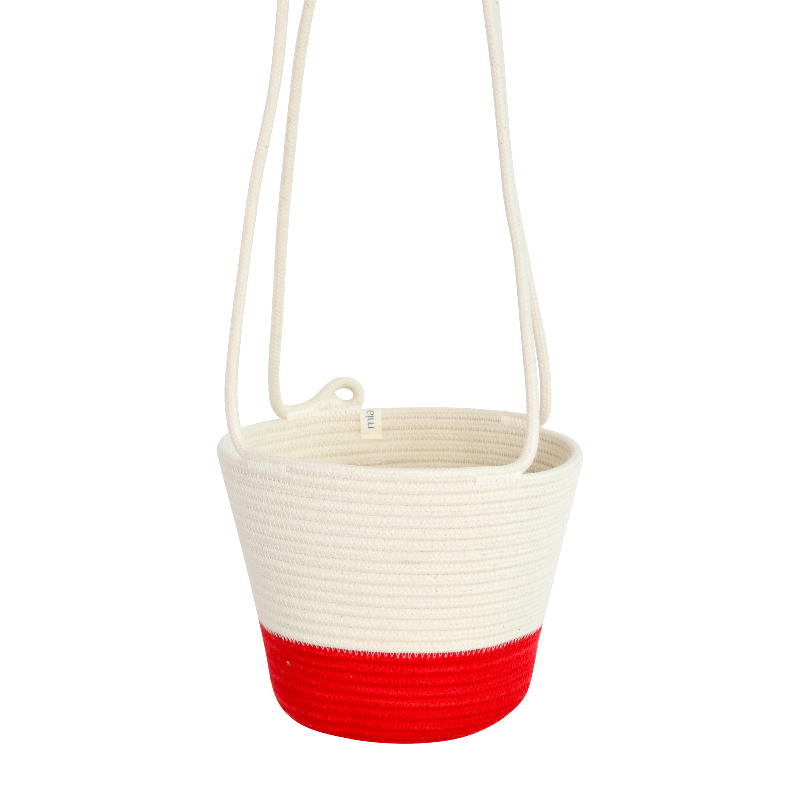 Hanging Planter - Red Block (BSK121133W) Main Image