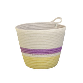 Planter - Banana Yellow & Berry Purple Block (BSK117520W)