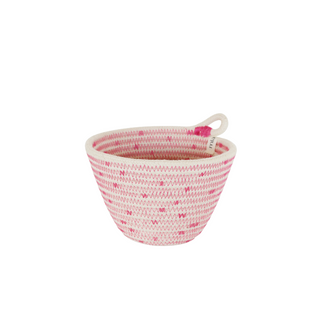 Petite Planter (XXS) - Fuchsia Polka-Dot (BSK117203PDW-XS)