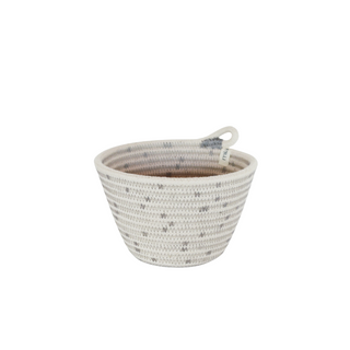 Petite Planter (XXS)- Grey Polka-Dot (BSK11712PDW-XXS)