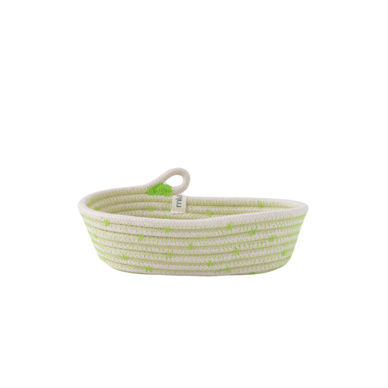 Petite Oval Basket - Pistachio Green Soft Serve Sprinkles (BSK103212PDW-XXS)