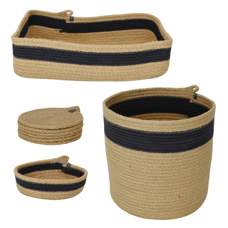 Home Office Set - Jute & Charcoal (full)