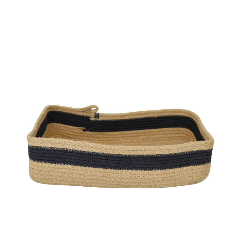 Rectangular Basket - Jute & Charcoal (full) (BSK1248597W-M) Main Image