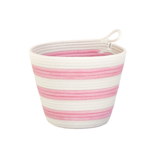 Planter - Strawberry Pink Striped (BSK117389W)