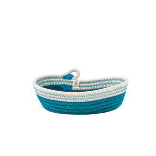 Petite Oval Basket  (XXS) - Teal Fruit Pastilles (BSK103371W-XXS)