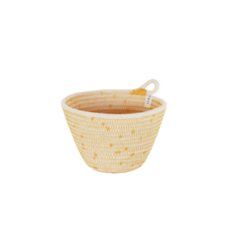 Petite Planter (XXS) - Mustard Polka-Dot (BSK117204PDW-XXS)