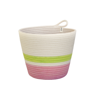 Planter - Strawberry Pink & Pistachio Green Block (BSK117510W)