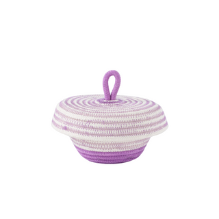 Petite Lidded Basket (XS) -  Berry Purple Soft Serve (BSK118535W-XS)