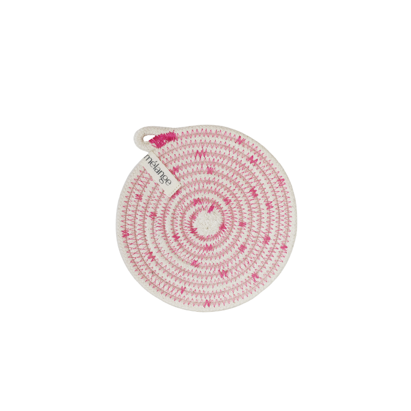 Coaster 12cm - Fuchsia Polka-Dot (BSK130203PDW-12) Main Image