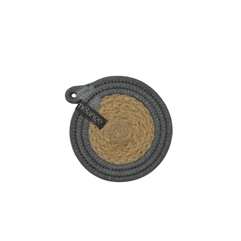 Coaster 4in - Grey Jute Jungle (set of 4) (BSK1309635W-10-4) Main Image