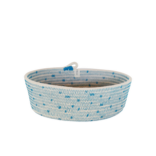  Essential Oval Basket (XS) - Teal Polka-Dot (BSK103202PDW-XS)