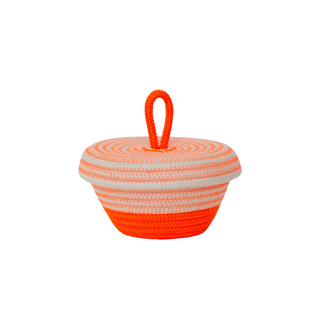 Petite Lidded Basket - Neon Orange (BSK118351W-XS)