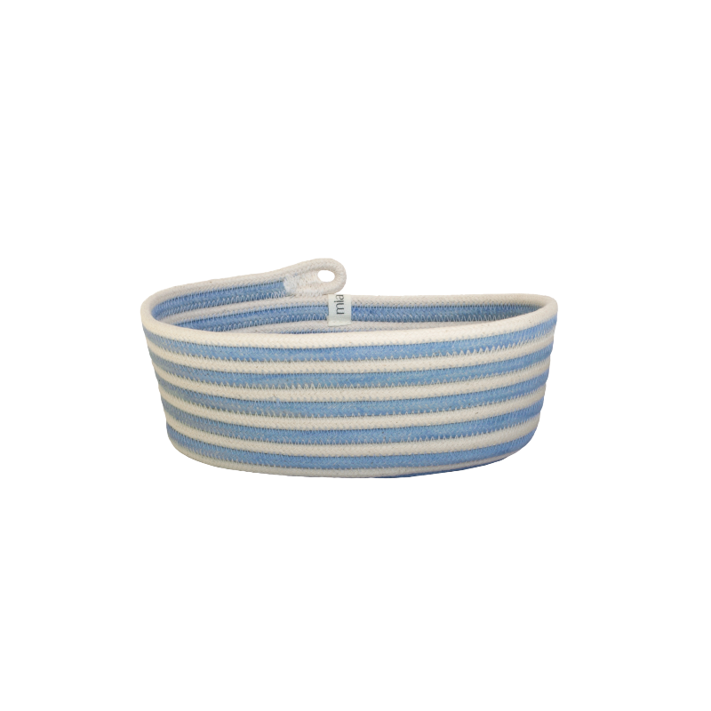 Oval Basket XS - Bubblegum Blue Swirl (full) (BSK103167W-XS) Main Image