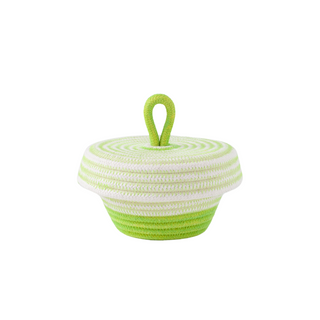 Petite Lidded Basket (XS) -  Pistachio Green Soft Serve (BSK118525W-XS)