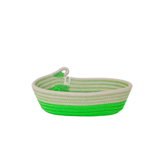 Petite Oval Basket - Neon Green (BSK103451W-XXS)