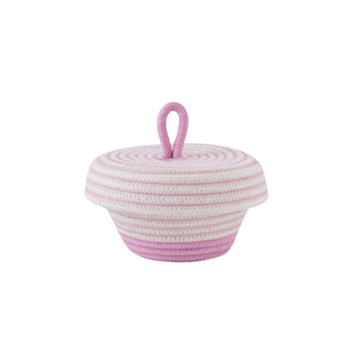 Petite Lidded Basket (XS) -  Strawberry Pink Soft Serve (BSK118385W-XS)