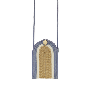 Phone Pouch - Blue-Grey Jute Jungle (BAG11696161W)